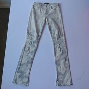 J Brand Acid Wash Distressed Skinny Jean Size 25